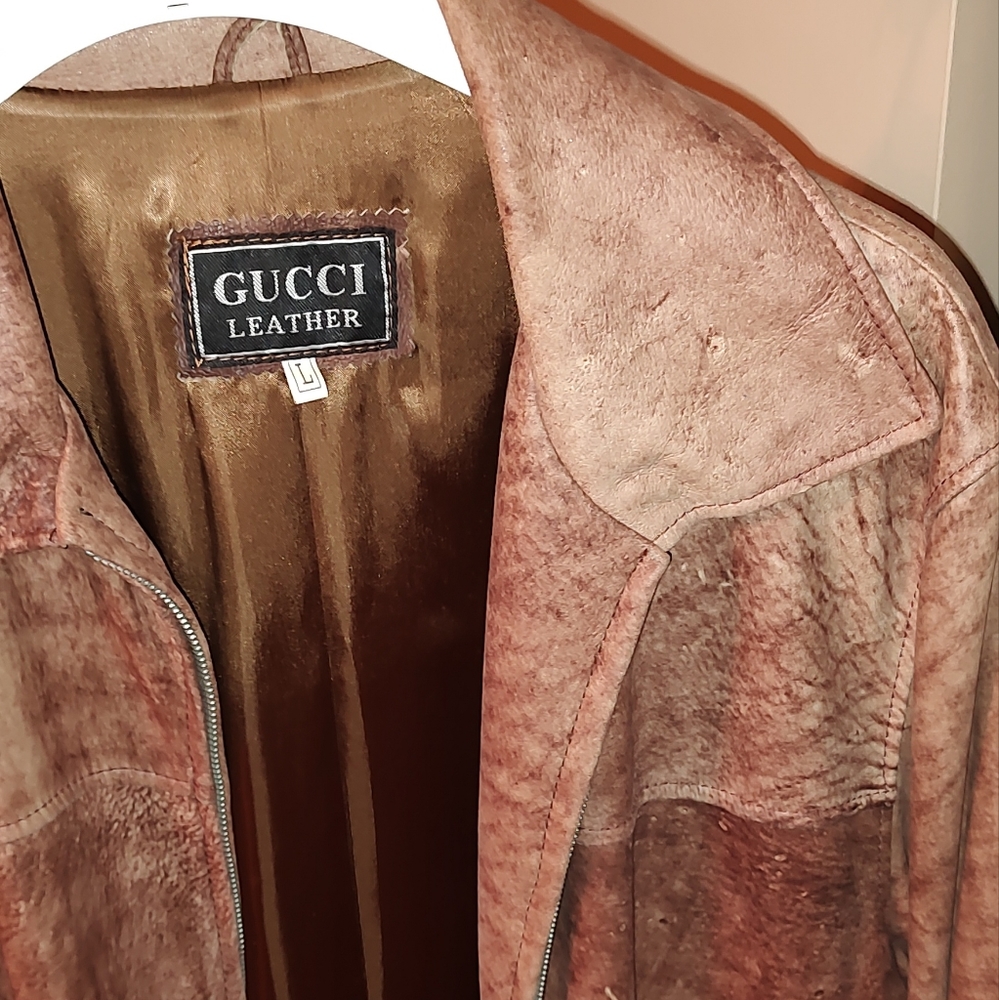 Gucci deer skin coat